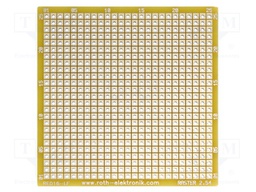 Board: universal; single sided,prototyping; W: 67.94mm; L: 68.58mm