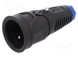 Connector: AC supply; socket; female; 16A; 250VAC; IP20; PIN: 3