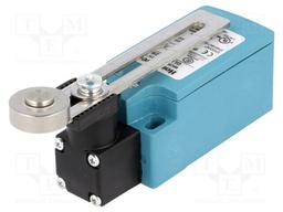 Limit switch; adjustable lever R 20-65mm, metal roller Ø17mm