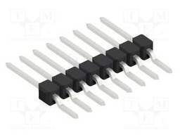 Connector: pin strips; pin header; male; PIN: 8; 2.54mm; SMT; 1x8