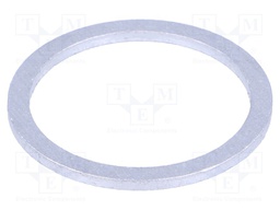 Gasket; aluminium; D: 1.5mm; Øint: 12mm; Øout: 16mm; DIN: 7603