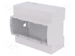 Enclosure: for computer; Raspberry Pi 3 B; ABS; grey; X: 106.3mm