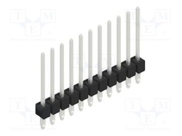 Connector: pin strips; pin header; male; PIN: 11; 2.54mm; THT; 1x11