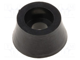 Foot; black; polyetylene; A: 11mm; B: 8.8mm; C: 6mm; E: 5.7mm; D: 3.5mm