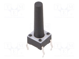 Switch: microswitch TACT; Pos: 2; SPST-NO; 0.05A/24VDC; Body: black