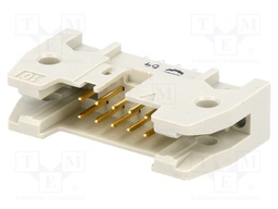 Socket; IDC; male; PIN: 10; straight; without ejector; THT; 2.54mm
