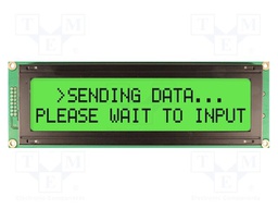 Display: LCD; 20x2; grey; 182x60mm; LED; Interface: 8bit,parallel