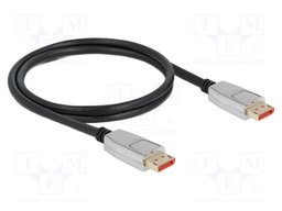 Cable; DisplayPort plug,both sides; DisplayPort 1.4; 1m; black