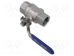Ball valve; max.65bar@<100°C; 1.4408 stainless steel; G316