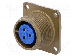 Connector: circular; Series: 97; socket; female; PIN: 3; soldering