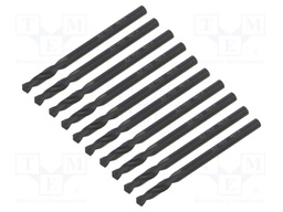 Drill bit; for metal; L: 49mm; high speed steel; short; Ø: 3.2mm