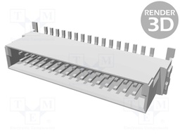 Connector: PCB to PCB; male; PIN: 32; 1.27mm; Series: har-flex; 2.3A