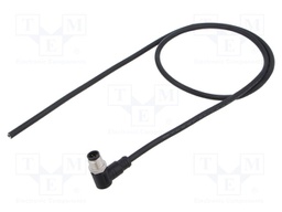 Connector: M12; plug; male; angled; Plating: gold-plated; cables