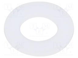 Washer; round; D=22mm; h=2mm; polyamide; natural