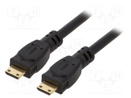 Cable; HDMI 2.0; HDMI mini plug,both sides; 1.8m; black