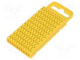 Markers for cables and wires; Label symbol: B; 4.3÷5.3mm; yellow