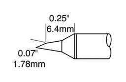 Tip; bevel; 1.8x6mm; 302°C; for soldering station
