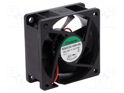 Fan: DC; axial; 12VDC; 60x60x25mm; 27.04m3/h; 16.7dBA; 3100rpm
