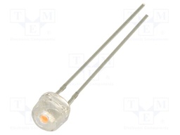 LED; pink; 4.8mm; 700mcd; 100°; Front: convex; 3.1VDC; No.of term: 2