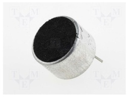 Microphone; Body dim: Ø9.7x6.5mm; 2.2kΩ; 500uA; 1.5÷10V; SNR: 60dB