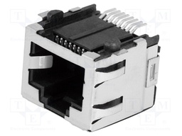 Socket; RJ45; PIN: 8; Cat: 5; shielded; gold-plated; Layout: 8p8c; SMT