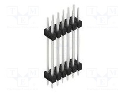 Connector: pin strips; pin header; male; PIN: 12; 2.54mm; THT; 2x6