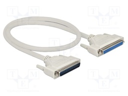 Cable; D-Sub 37pin socket,D-Sub 37pin plug; Len: 0.5m; beige