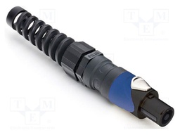Connector: loudspeaker; plug; female; screw terminal; for cable