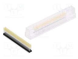 Connector: pin strips; pin header; male; PIN: 50; 2.54mm; SMT; 2x25