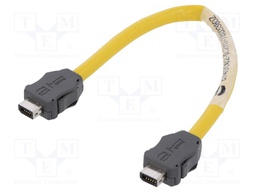 Cable: patch cord; ix Industrial plug x2; Cat: 6a; 0.2m; plug; plug