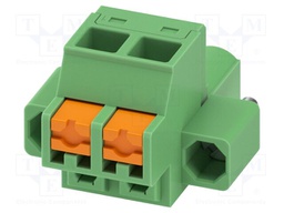 PCB connector, nominal cross section: 2.5 mm2, color: green,