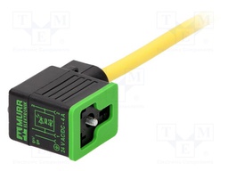 Valve connector; plug; Type: BI; PIN: 3; 11mm; 4A; female; 24VDC; IP65