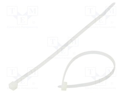 Cable tie; L: 150mm; W: 3.5mm; 135N; natural; Ømax: 35mm