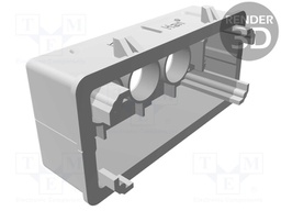 Enclosure: for HDC connectors; Han B; size 16B; for cable