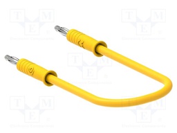 Test lead; 60VDC; 30VAC; 6A; banana plug 2mm,both sides; Len: 0.5m