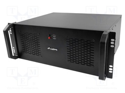 Enclosure: ATX server; Standard: 19"; 4U; black; Z: 177mm; X: 430mm