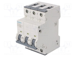 Circuit Breaker, MCB, 5SY6, 3P, 6 kA, 400 V, 63 A