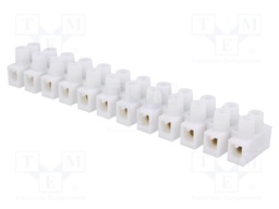 Terminal block; screw terminal; ways: 12; 4mm2; terminals: 24; 400V