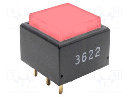 Switch: push-button; Pos: 2; SPDT; 0.1A/28VDC; transparent; THT; 2N