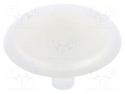 Accessories: stopper; H: 12mm; push-in; Flange dia: 12mm; white