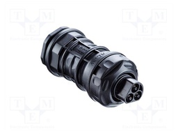 Connector: AC supply; soldering; male; 30A; for cable; IP68