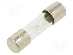 Fuse: fuse; 8A; 250VAC; glass; 20x5.2mm; brass; bulk; nickel plated
