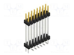 Connector: pin strips; pin header; male; PIN: 16; 2.54mm; SMT; 2x8
