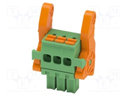 PCB connector, nominal cross section: 1.5 mm2, color: green,