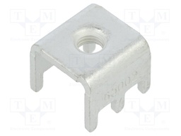 Straight; Plating: tinned; THT,screw terminal; Contacts: copper