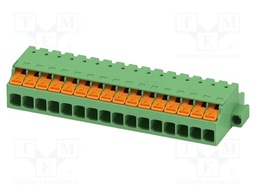 PCB connector, nominal cross section: 2.5 mm2, color: green,