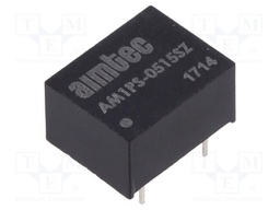 Converter: DC/DC; 1W; Uin: 4.5÷5.5V; 15VDC; Iout: 67mA; DIP8; 1.8g