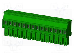 Connector: pluggable terminal block; plug; female; angled 90°