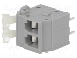 PCB terminal block; straight; 5mm; ways: 2; on PCBs; 0.08÷2.5mm2