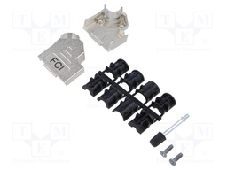 D SUB HOOD, SIZE DE, ZINC